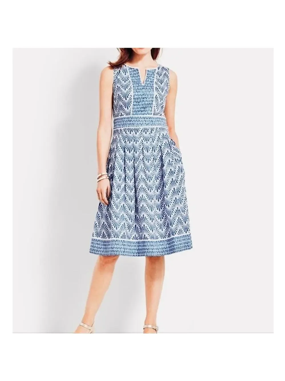 talbots dresses for women Women's Plus Size - Luxe Ponte Fit & Flare Dress - Black Flare Dress Split Neck Sleeveless Elastic waistband closure Hits Below Knee Lined Imported Fit Women's Maxi and Midi Dresses